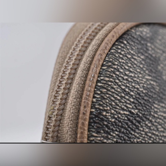 YVES SAINT LAURENT Clutch Hand Bag Purse PVC Leather Gray 2289I - Picture 7 of 15